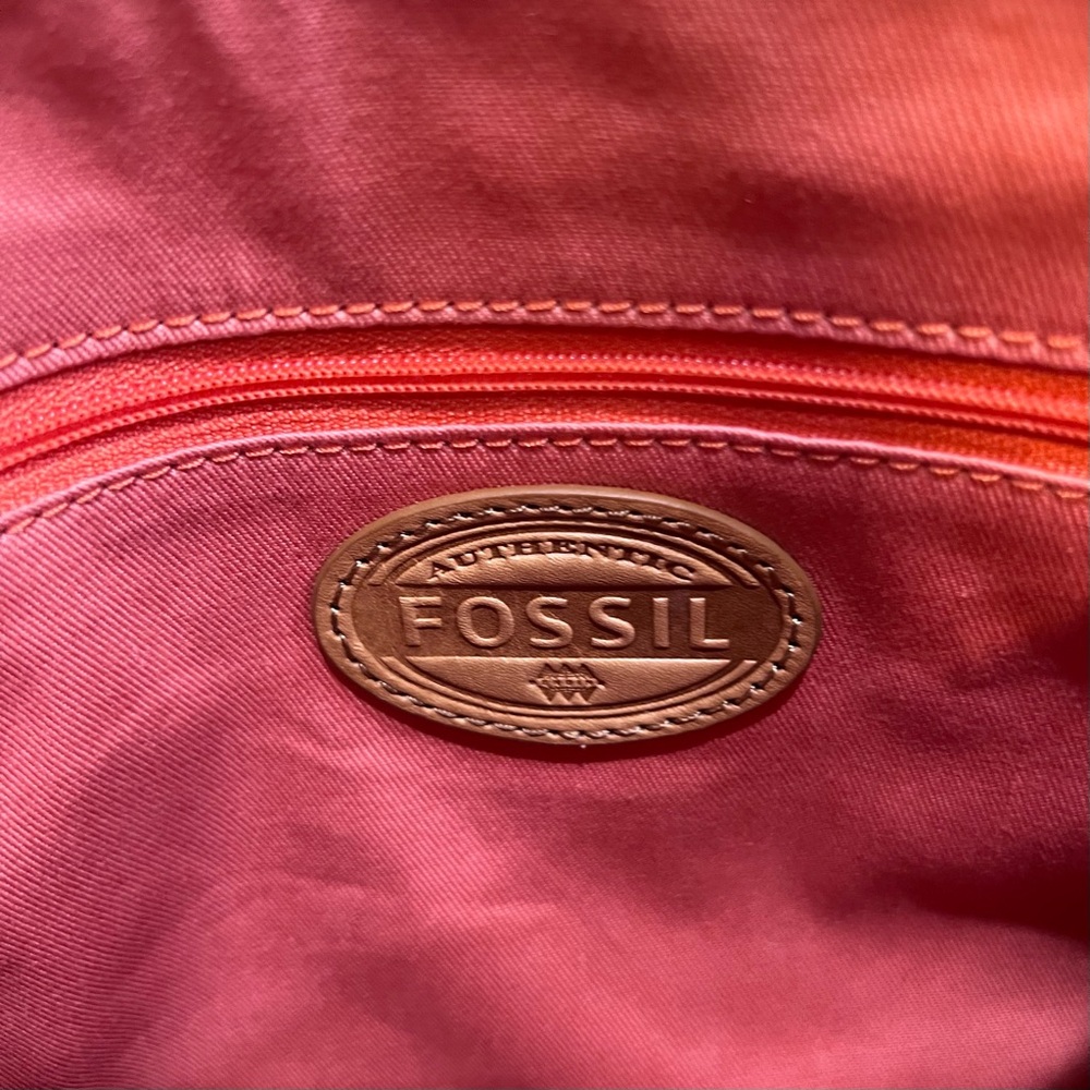 Fossil Eliza Bright Multicolor Canvas Leather Crossbody Bag - Picture 8 of 10